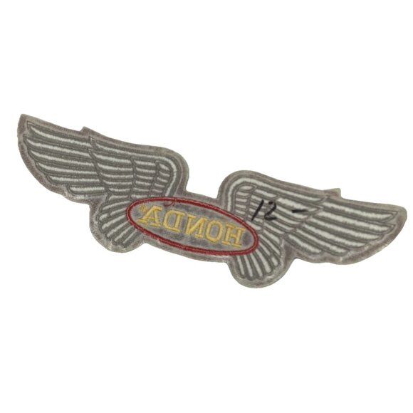 Vintage Honda Motorcycles Angel Wing Embroidered Patch Iron On - Picture 2 of 4